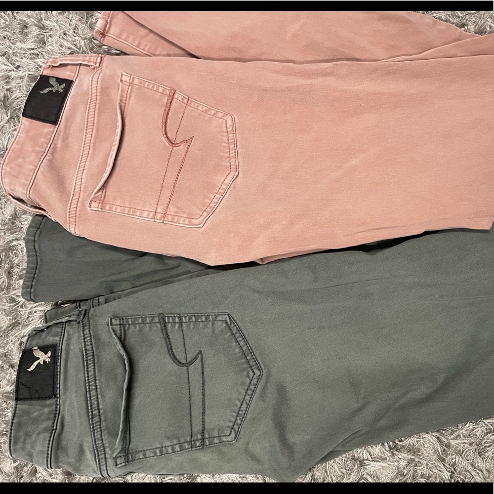 American Eagle Size 2 Super soft skinny Jean Jegging Bundle
